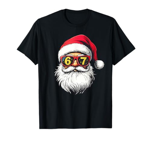 6-7 Christmas 6 7 67 Santa Six Seven Meme Xmas Adults Kids T-Shirt