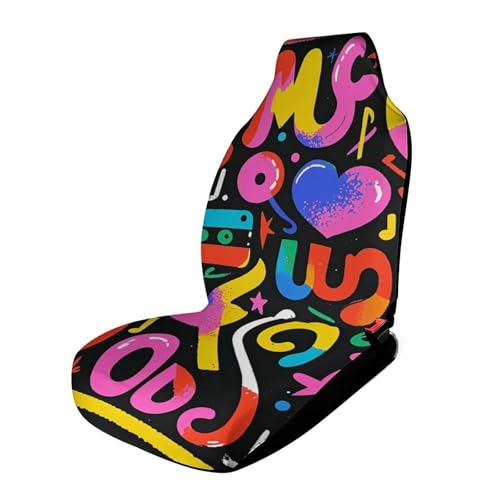 Housse de siege auto graffiti universelle pour voiture camion et SUV avec elastique