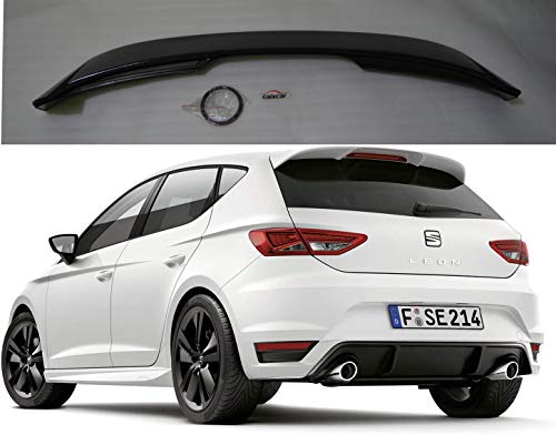  Caixcar - Alloy posteriore Leon 5F dal 2012 al 2020, in lega nera lucida