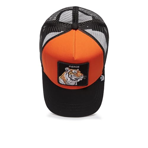 Image of Goorin Bros. Trucker Hat for Men and Women, Orange (The Fierce Tiger), One Size