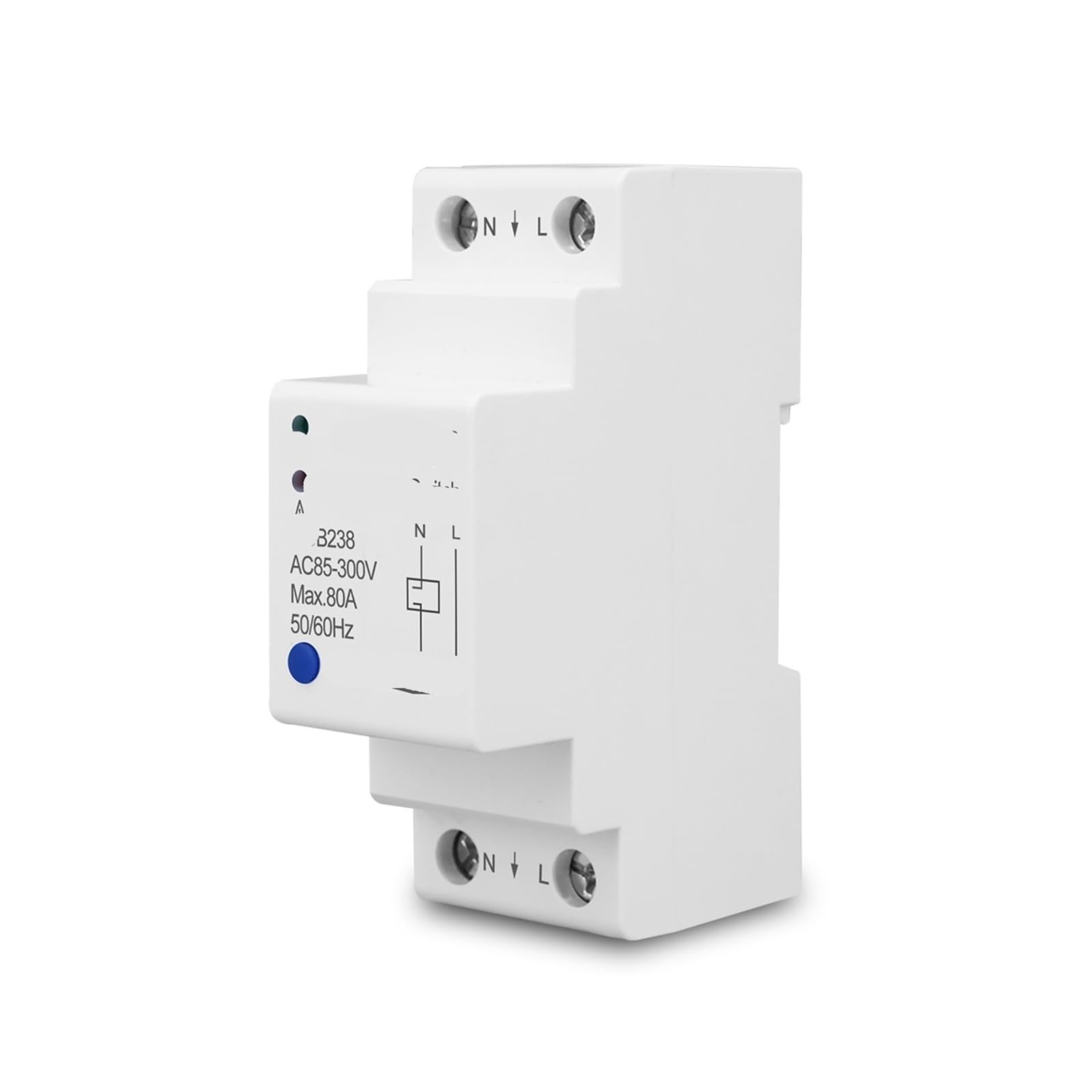 Disjoncteur commutateur intelligent 2P 80A rail din pour maison connectée Smart Life MCB238