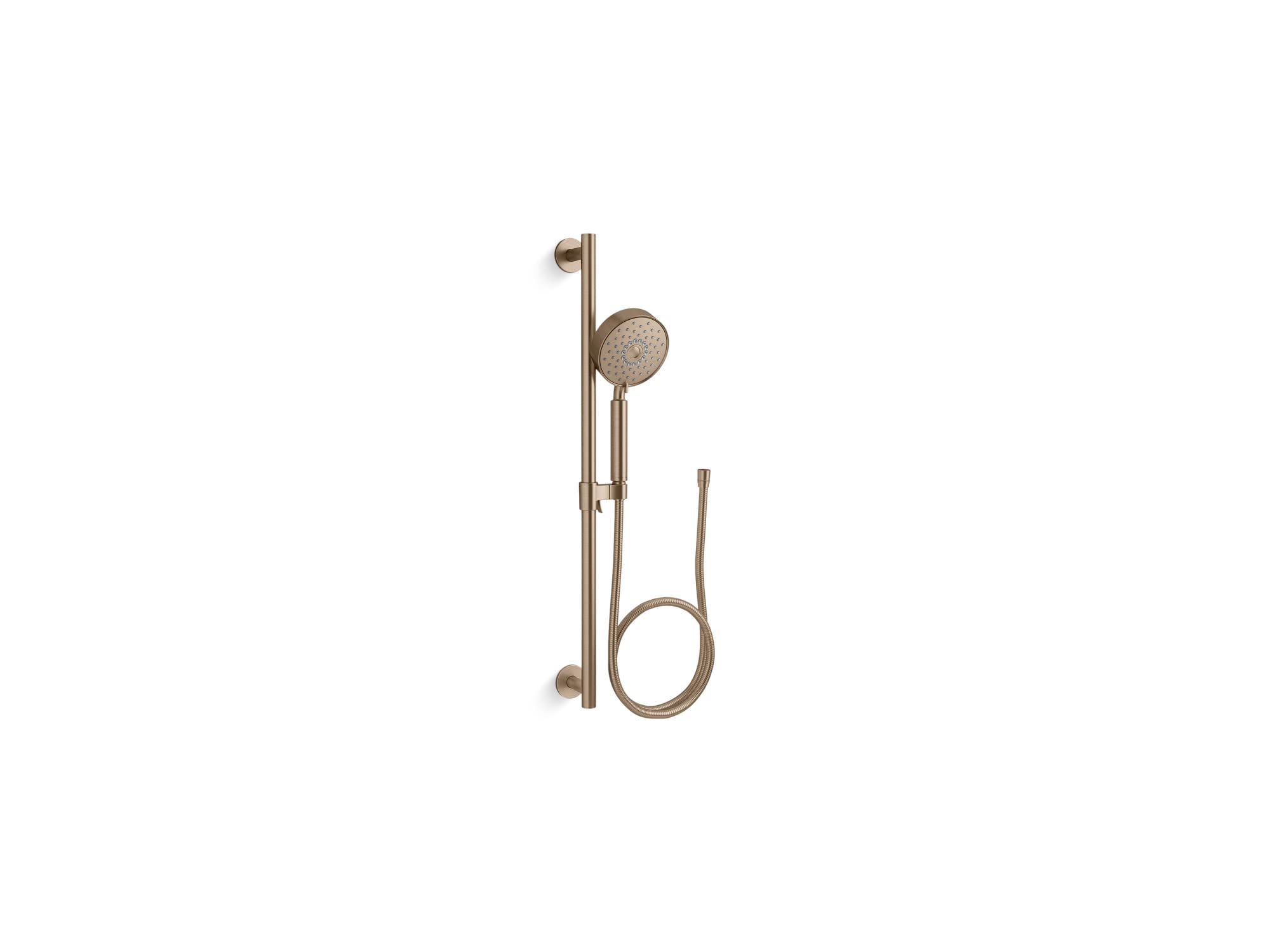 Kohler 22178-G-BV K-22178-G-BV Purist 1.75 GPM Multifunction Handshower Kit with Katalyst Air-Induction Technology, Vibrant Brushed Bronze