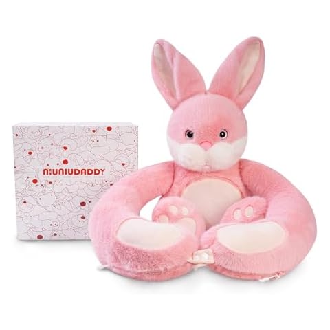 Niuniu Daddy 4LBS| Bunny Heatable Weighted Stuffed Animals, Rabbit Microwave Plush Lavender Scented with Heating Pads, Heated Plushy Toy with Unscented for Girls Women Birthday Christmas Holiday Cover