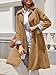 Tankaneo Womens Long Trench Coat Single Breasted Oversized Windproof Overcoat Fashion Outerwear