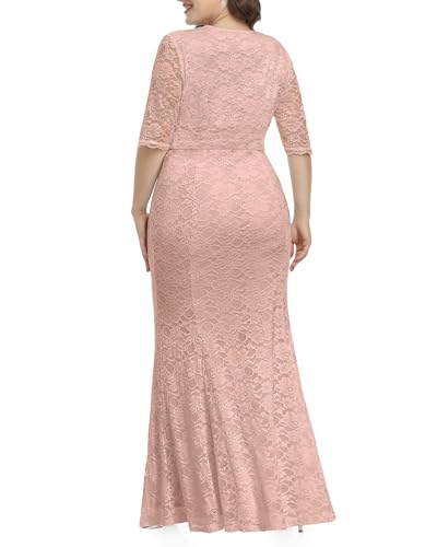 Image of Pinup Fashion Plus Size Formal Evening Dress Wedding Guest Bridal Gowns