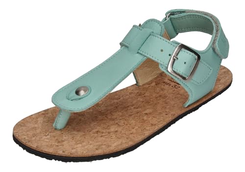 KOEL Barefoot - Kinder Sandalen - ABRIANA NAPPA aqua, Größe:27...