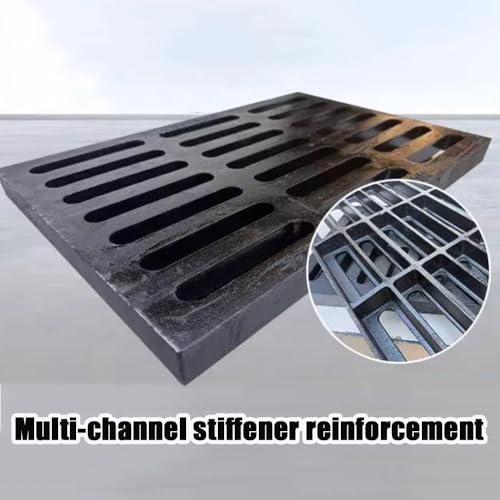 Grille de drainage extérieure caniveau robuste allée terrasse 60x60