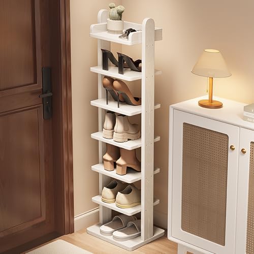 Shoe Storage Cabinet Cabinets Hallway Slim Cupboard Cupboards Hallways Slimline，Space-Saving Wooden Shoe Rack with Removable Shelves - Stylish Entryway Storage for Shoes, Boots, and Accessor
