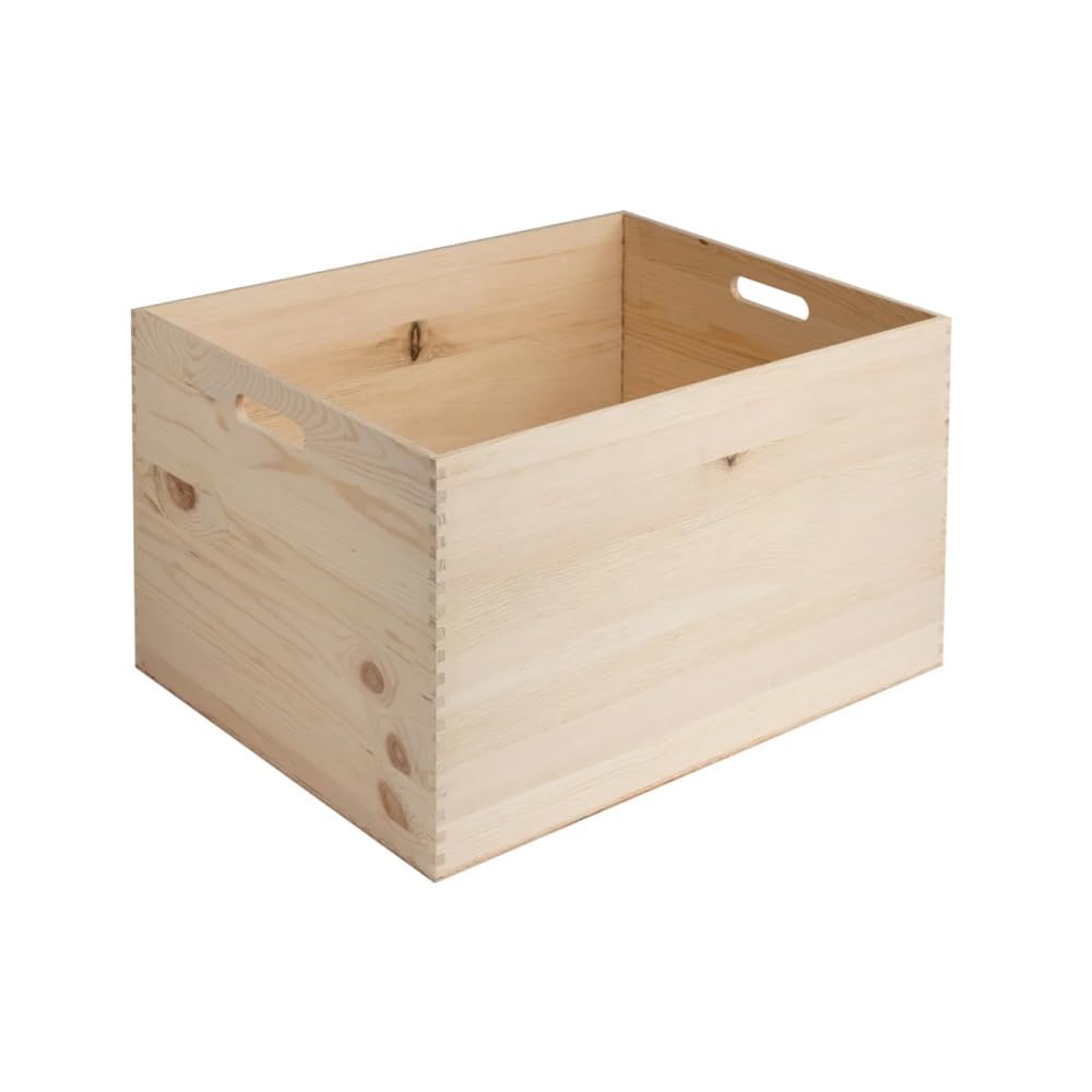 senza coperchio con maniglie per prodotti vari – Misure interne: 50X40X30 | Per bricolage, bomboniera matrimonio, cesti regalo e prodotti enogastronomici - PT04A