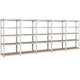 regalsysteme metall industrie Belastbar: Die Konstruktion besitzt eine hohe Tragfähigkeit von bis zu ca. 175 kg pro Ebene.