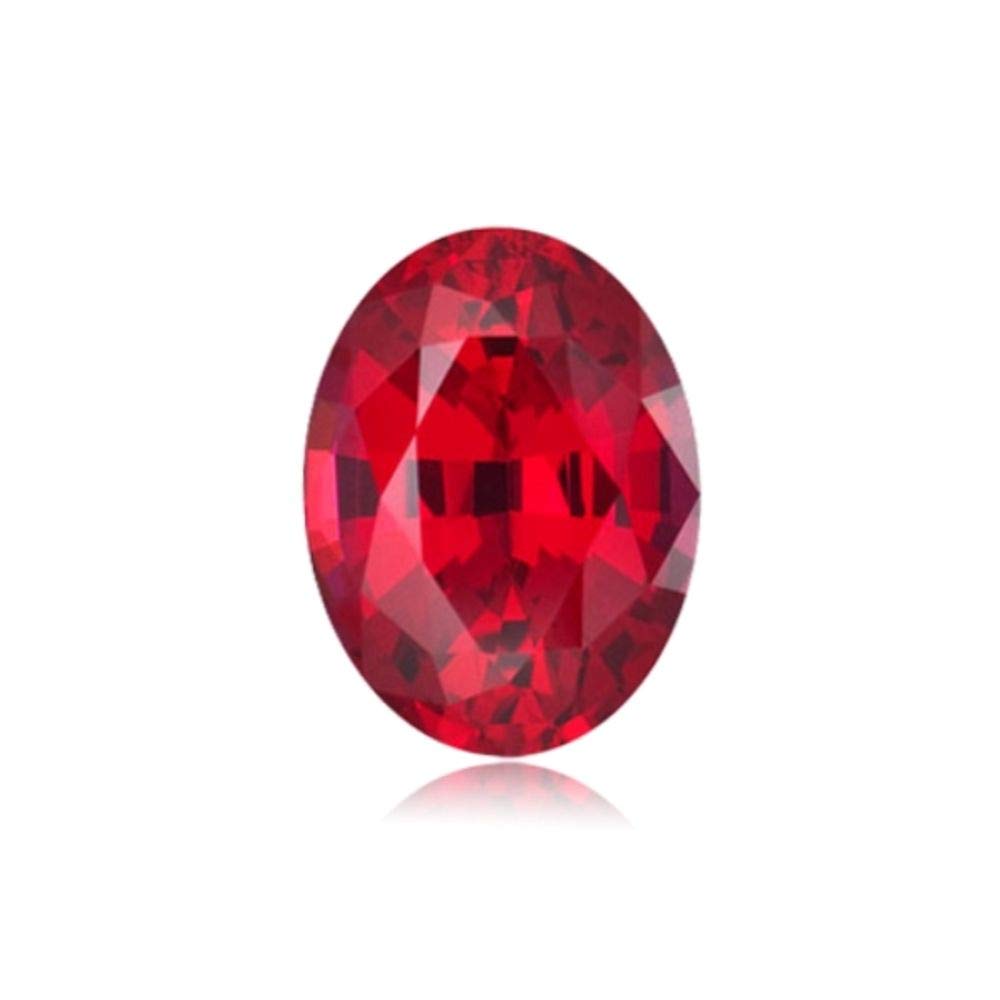 InstagemSynthetic Oval Cut Swiss Rough Corundum Ruby from 5x3MM-18x13MM