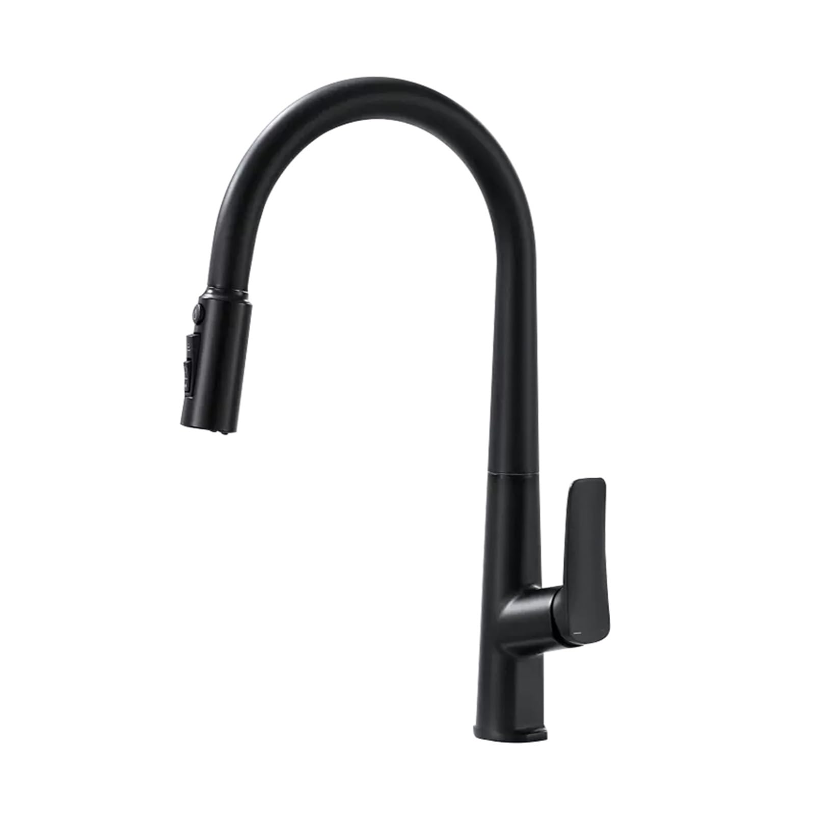 Bateria łazienkowa, Kran kuchenny z filtrem do wody, podwójna wylewka, czysta woda pitna, wyciągany mikser(Black Faucet)