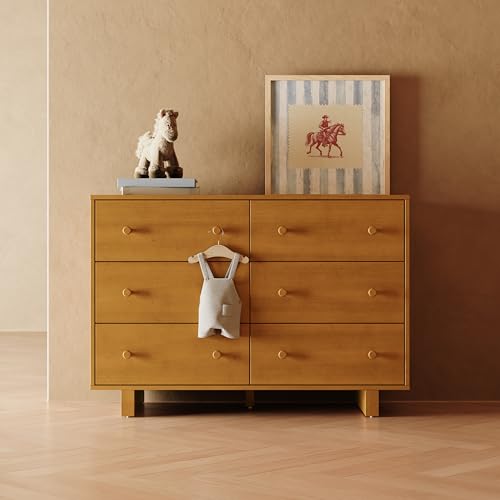 Image of Storkcraft Texas 6 Drawer Dresser, Almond