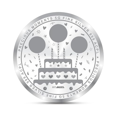 Image of Precious Moments Happy Birthday Silver Coin 10 Grams | 20 Gram | 50 Gram BIS Hallmarked 999 Purity with Gift Box by ACPL