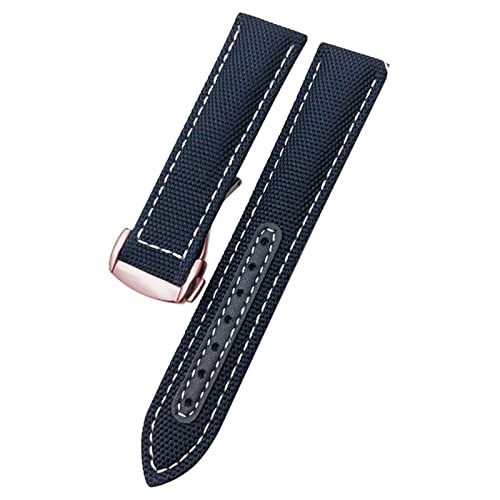 Bracelet montre nylon 19mm pour remplacer votre cuir abîmé sur Omega Aqua Terra 150
