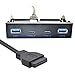 Cablecc USB-C & USB 3.0 HUB 4 Puertos Panel frontal a placa...