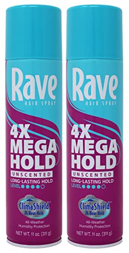 Rave Hs 4x Mega Unscnted Size 11z (PACK OF 2)