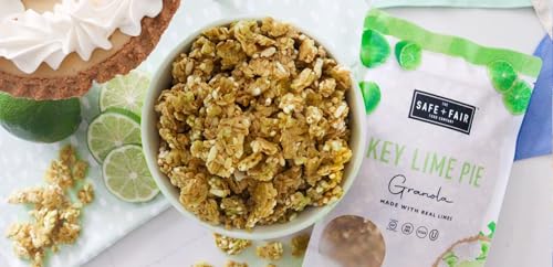 Image of The Safe + Fair Food Company Key Lime Pie Granola - 12oz, 6 Pack | Gluten-free dairy-free and vegan snack, allergen-free, non GMO, no artificial ingredients