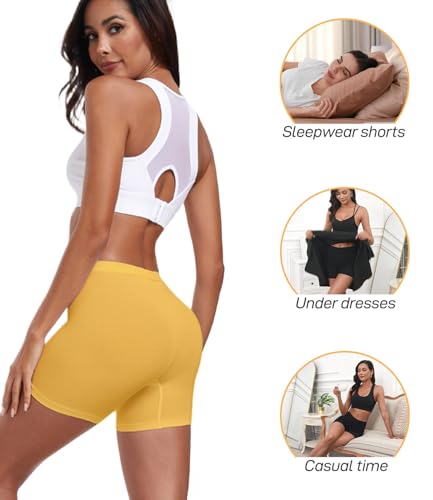 Image of wirarpa Women's Modal Boy Shorts Panties Soft Microfiber Boxer Briefs Underwear 4 Pack