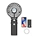 Produktbild HandFan 5200mAh Akku Ventilator Tragbarer Handventilator Kleiner Ventilator Batterie mit Powerbank USB 180° Faltbarer Desktop Fan Persönlicher 3 Stufen Lüfter Büro Heim Outdoor Camping Kinderwagen
