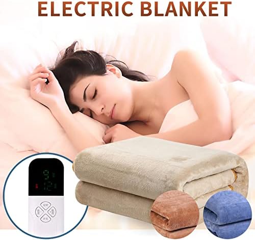 Topassion Electric Heated Throw Blanket for Sofa, Luxurious Electric Underblanket Heated Throw Blanket , Large 180 x 150cm Soft Fleece Heated Blanket Throw, Large Heated Electric Blanket