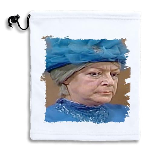 MERCHANDMANIA Braga Gorro Polar Ajustable Personaje Serie Antigua Mujer Mayor Dama Poliester Invierno Personalizada