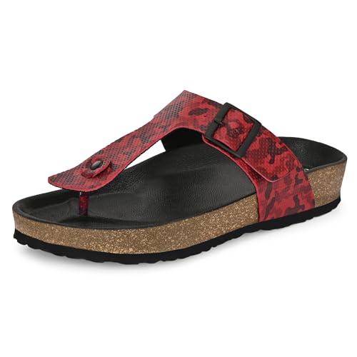 Image of Centrino Men's Berkin-Style Slip-On Sandals | Open Toe Design | Soft PU Footbed | Lightweight & Comfortable | Arch Support | On-Grip Sole | Casual Outdoor Wear (9214)