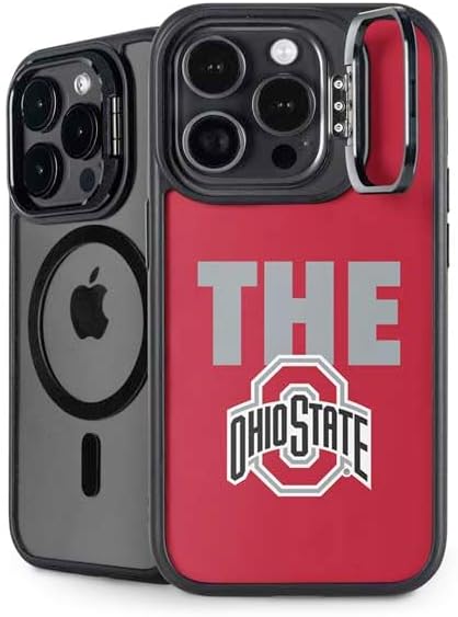 Skinit Kickstand Phone Case Compatible with iPhone 16 Pro Max - Officially Licensed Ohio State University Buckeyes Design