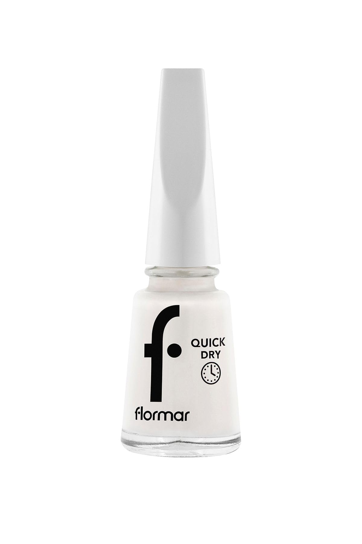 Flormar Quick Dry Hızlı Kuruyan İnce Yapılı & Parlak Bitişli Oje QD01 SNOW WHITE NEW