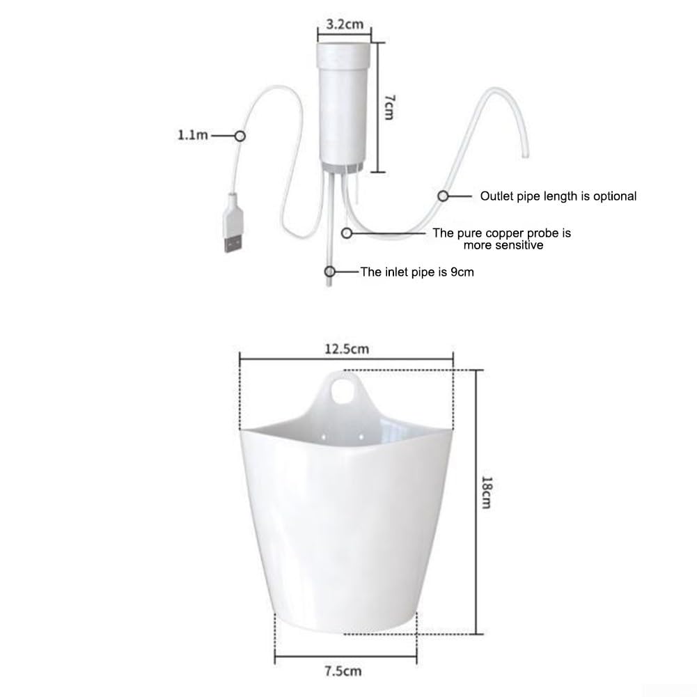 HpLive Klimaanlagen Kondensatpumpe USB Automatische Entwässerungspumpe mit Geräuscharmem Motor, 15M Förderhöhe 450ML/Min(3 Meter)
