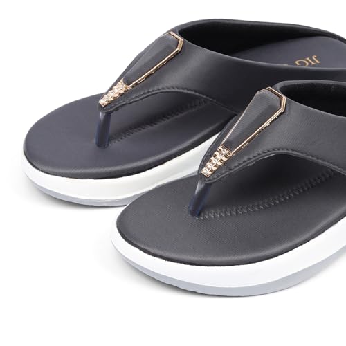 Image of JIG & SID Women & Girls Flip-Flops Slippers Light weight, Soft Footbed, Comfortable & Stylish Wedges Slip On Slipper For Casual Wear & Formal Wear (J S 110645)