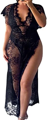 Vivilover Women’s Sexy Lace Long Maxi Beach Dress Swimwear Coverups