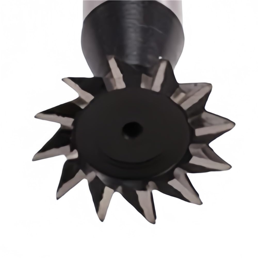 Fresa CNC Fresa de cola milano HSS 12 filos, broca enrutador CNC 45 grados, fresa con vástago recto 16 mm, 1 pieza