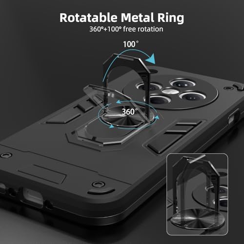 Image of NDCOM for Oppo Find X8 Back Cover | Premium Oppo Find X8 Cover | Protective Oppo Find X8 Case, Easy Access to Ports & Buttons | Ring Holder Case