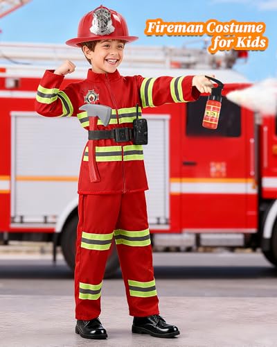 Disfraz de Bombero para Niños con Accesorios de Juguete miniatura 6