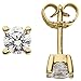 Produktbild JOBO Damen Ohrstecker 585 Gold Gelbgold 2 Diamanten Brillanten 1,00 ct. Ohrringe