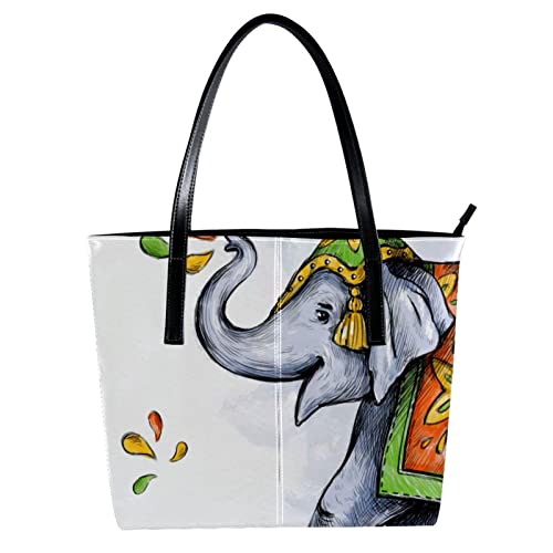Sac fourre-tout éléphant coloré pliable et léger pour soulager vos épaules au quotidien