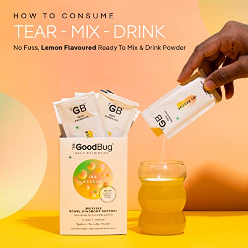 Image of The Good Bug Ibs Rescue C Supergut Powder For Constipation Relief & Irritable Bowel Syndrome|Pre & Probiotic Supplement|5 Billion Cfu Of Clinically Proven Strains|30 Days Pack