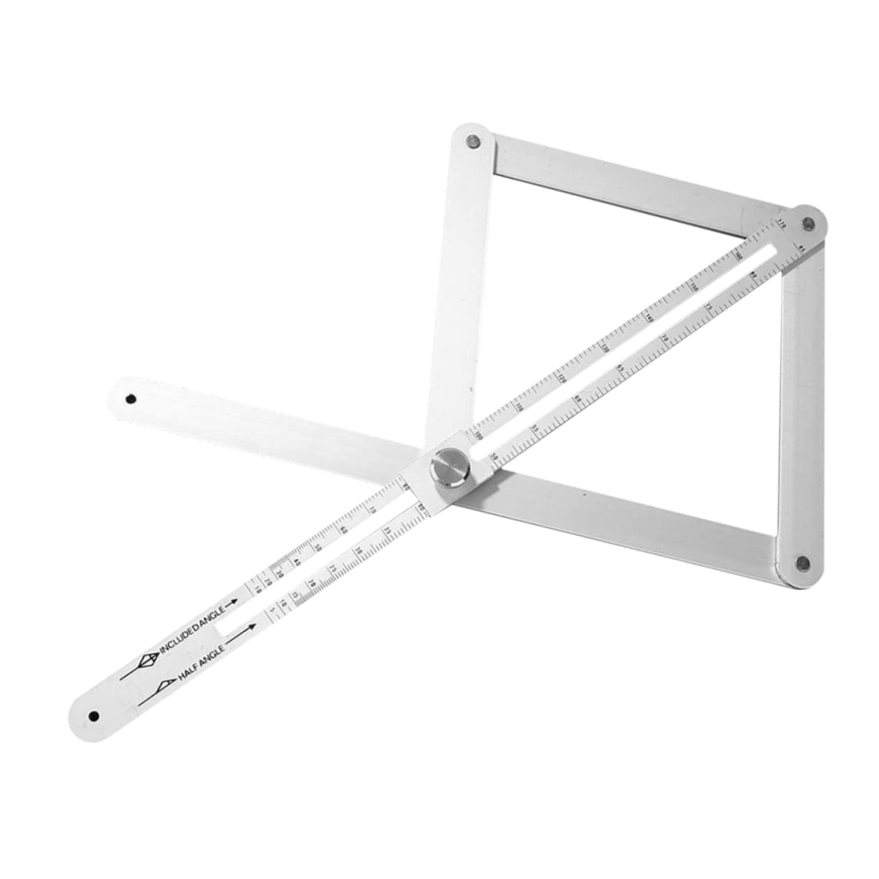 IWOWHERO Easy Angle Ruler Protractor for Woodworking Miter Angle Measuring Tool