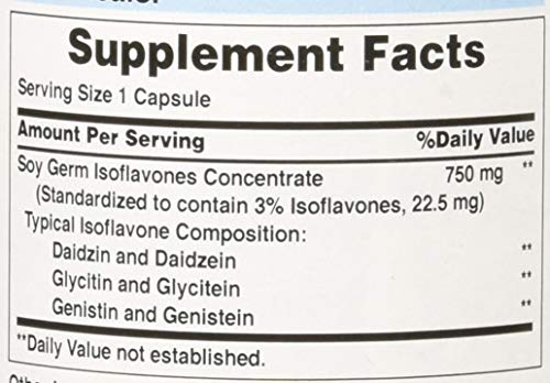 Puritans Pride Non-Gmo Soy Isoflavones 750 Mg, May Help With Hot Flashes In Menopausal Women*, 120 Ct #TOP3