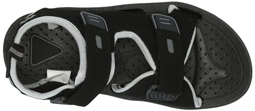 Skysole Skysole Boys Double Adjustable Strap Lightweight Sandals Black/Grey 5/6 US Toddler
