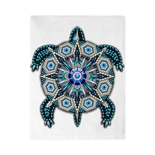 CafePress Native American Turtle 01 Twin Duvet Cover, Printed Comforter Cover, Unique Bedding,