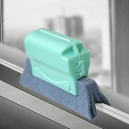 Image of Plastic Window Groove Frame Cleaning Brush, Hand-held Window Slot Cleaner Tools, and Magic Window Cleaning Brush, Quickly Clean All Window Slides and Gaps (1)