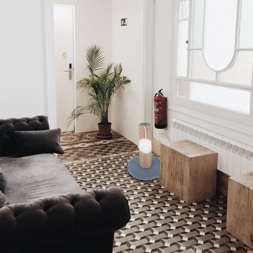 Poste rascador vertical para gatos con cuerda sisal azul miniatura 6
