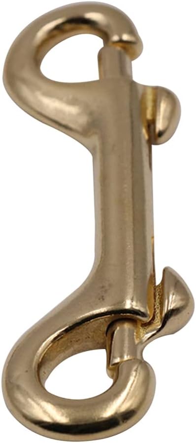 Double Ended Pulling Buckle Snaps Hook,Double-End 2 Pcs Heavy Duty Key Brass Double Ended Snaps Heavy(4pcs)
