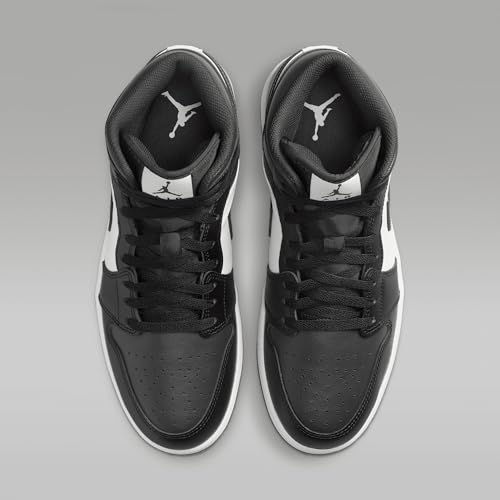 Air Jordan 1 Mid Men's Shoes (DQ8426-010, Black/Summit White/Off Noir) Size 9.54