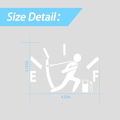 Miniatura 2 de Divertidas calcomanías para automóvil calcomanía de alto consumo de gas calcomanía vacía para automóvil calcomanía de vinilo para tanque de