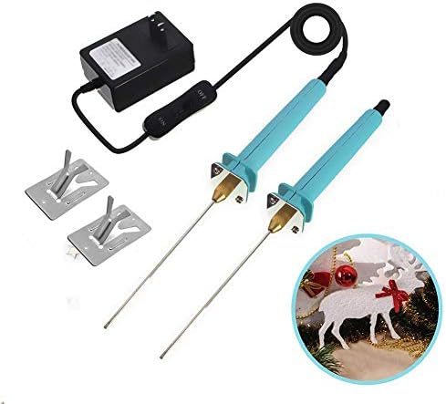 Electric Hot Knife Foam Cutter, Heating Styrofoam Sculpting Tool,2 x 4" Carving Pen(572°F) Suitable for All Kinds of Foaming Materials Carving DIY Crafts