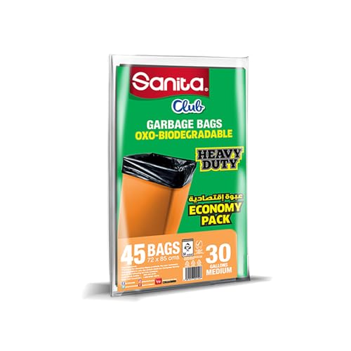 Sanita Club Garbage Bags 30 Gallons 45 Bags
