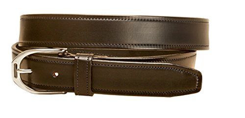 Plain English Stirrup 1.25 Inch Black Unisex Belt